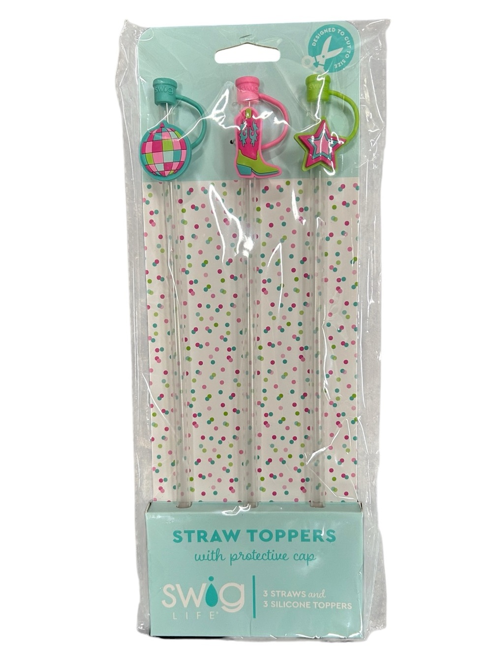Swig Life Straw Toppers & Straw Disco Cowgirl Set NWT Sealed